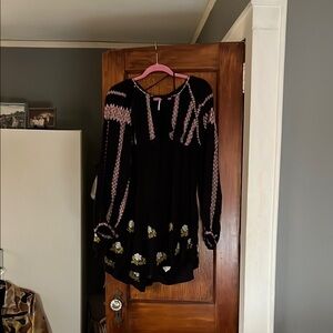 Free People Black and Pink Women's dress